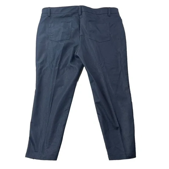 New York & Co Pants‎ Womens Size 16 Navy Mid Rise Crop Slim - Picture 2 of 8